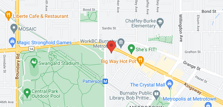 map of 404 5790 PATTERSON AVENUE